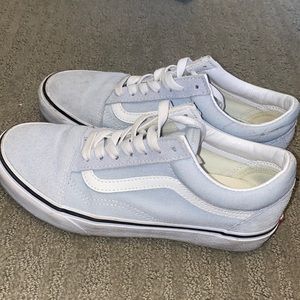 Light blue vans. Perfect for casual wear or something blue for your big day.
